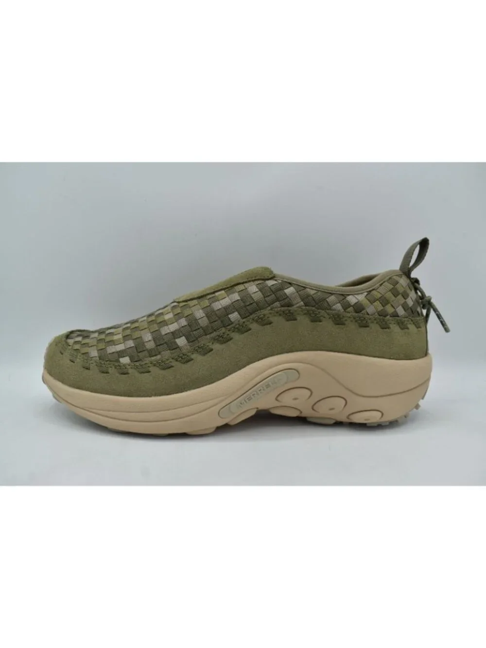 Merrell Mens Size‎ 12 Jungle Moc EVO Woven SE Drab Leather Shoes